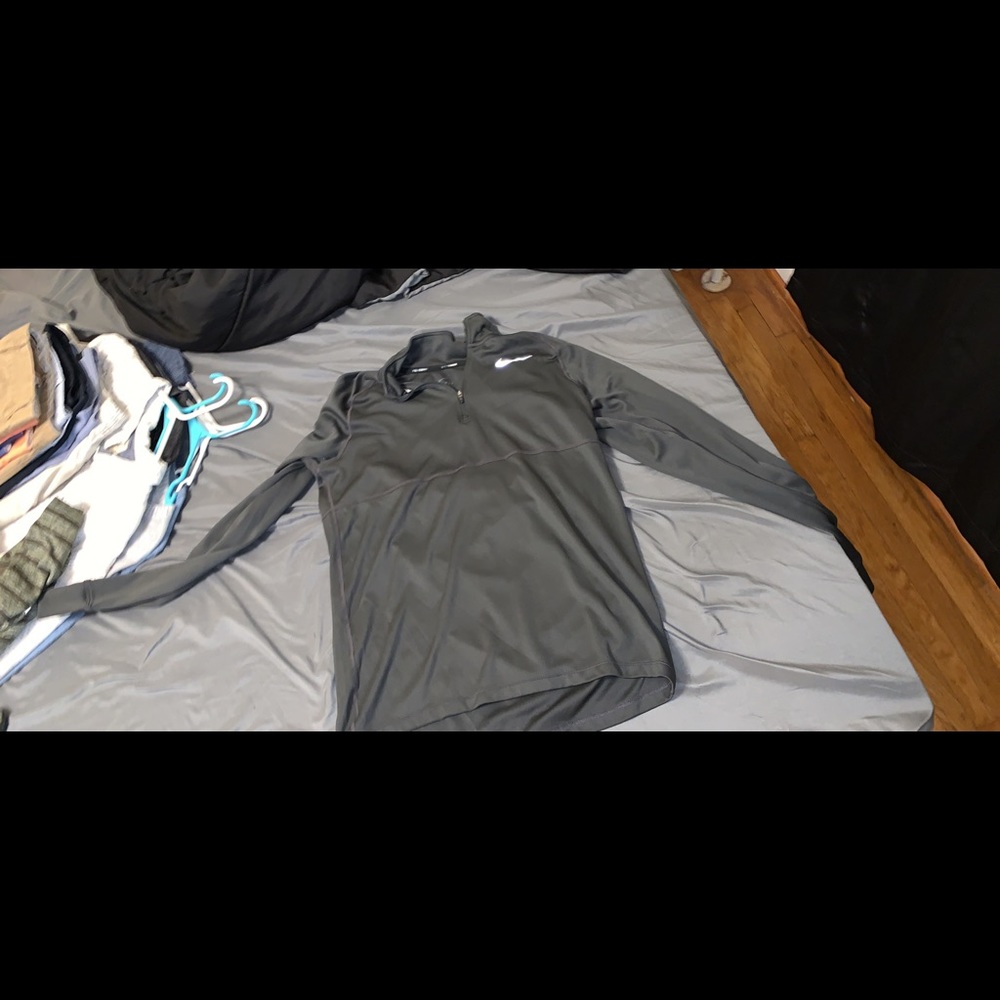 Dark Grey Nike running quarter zip